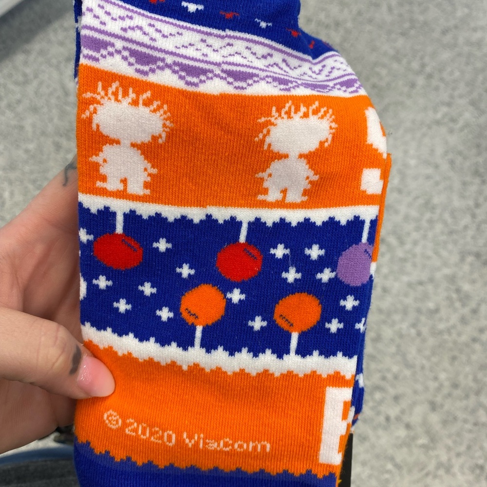 Rugrats Christmas socks new